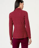Surkana fitted shirt long sleeves red 554MEVI113-40