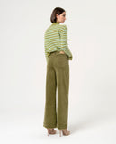 Surkana flare trousers 5 pockets green 564NEPA522-61
