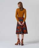 Surkana flared midi skirt tile 555LAVI615-21