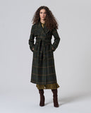 Surkana herringbone fabric trench coat khaki 565MACO422-62