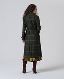 Surkana herringbone fabric trench coat khaki 565MACO422-62