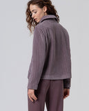 Surkana jacket with patch pockets powdery pink 555ALCO411-36