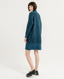 Surkana jacquard knit mini dress blue 563COES731-51\