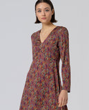 Surkana knee-length skater dress multi 555LASE722-95