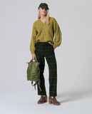 Surkana oversized cable-knit sweater khaki dark 565NIAR231-68
