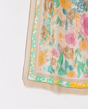 Surkana printed pareo camel 35PAYI322-04