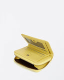 Surkana small card wallet with flap yellow 24CAVE112-10