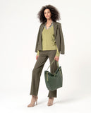 Surkana straight trousers high waisted khaki 554NERA517-62
