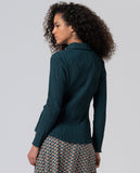 Surkana textured shirt bottle green 565MATI114-67
