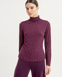 Surkana turtleneck t-shirt purple 563ANBY011-43