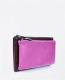 Surkana two-tone rectangular double purse purple 24TIOF111-43