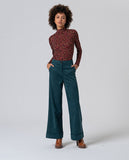 Surkana wide-leg pants bottle green 555LISU526-67