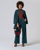 Surkana wide-leg pants bottle green 555LISU526-67