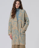 Surkana wide-sleeve printed kimono blue 565NIFO333-51