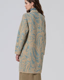 Surkana wide-sleeve printed kimono blue 565NIFO333-51