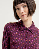 Surkana wider basic shirt new fit purple 563ANBY112-43