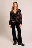 Traffic People Frill blouse black BRO12747001