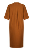 Zilch dress V neck rust 41MOU40.283-633