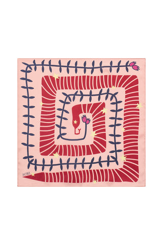 Zilch silk scarf rosewater 51SSI90.075-1,338