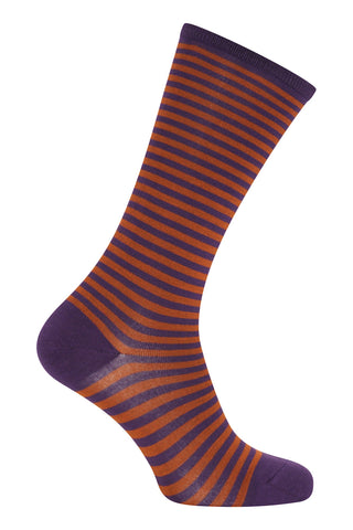 Zilch socks stripe plum 32SOCK90.048-1.237