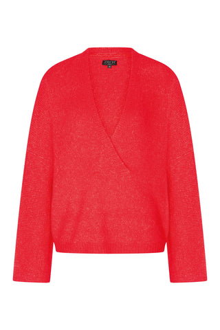 Zilch sweater V neck Tomato 52AWN30.115-1,346