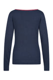 Zilch sweater boat neck two tone navy 32BAS30.089-1.217