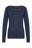 Zilch sweater boat neck two tone navy 32BAS30.089-1.217