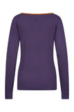 Zilch sweater boat neck two tone plum 32BAS30.089-1.218