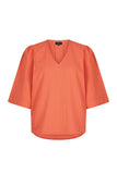 Zilch top V neck coral 41MOU10.162-116