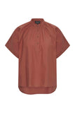 Zilch top buttons pecan 51POP15.059-1,296