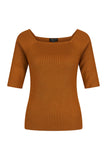 Zilch top square neck rust 41BAS10.180-633