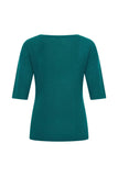 Zilch top V neck emerald 51CSL10.141-291