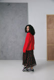 Zilch sweater V neck Tomato 52AWN30.115-1,346