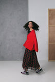 Zilch sweater V neck Tomato 52AWN30.115-1,346