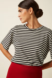 King Louie boxy top chopito stripe black