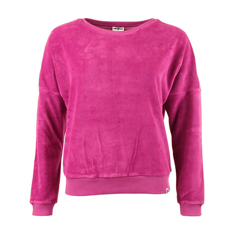 Chills and Fever sweater lima velvet purple wine