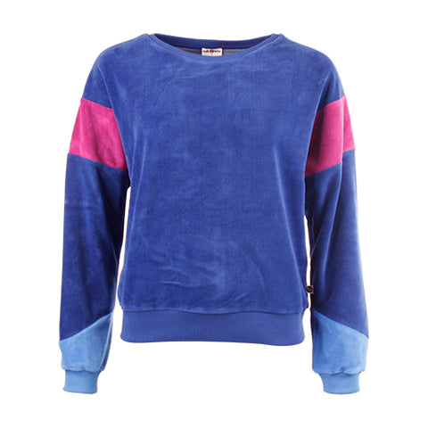 Chills and Fever shirt sweater onaya velvet sodalite blue