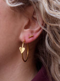 Madam the label Creolen heart goud