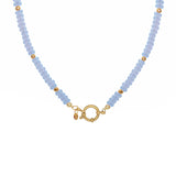 Madam the label Ketting sammie big blauw goud