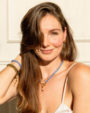 Madam the label Ketting sammie big blauw goud