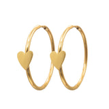 Madam the label Creolen heart goud