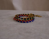 Madam the Label armband miyuki goud/groen