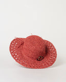 Surkana Plain raffia hat Brown