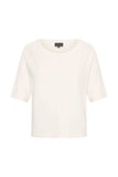 Zilch top round neck off white