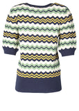 Circus clothing top wave navy with multi