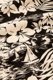 Zwarte top met bloemenprint | King louie Deep V top Carambola black
