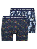 A fish named Fred 2pack boxers Italy navy blue 24.02.271