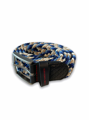 A fish named Fred braided elastic belt blue multicolours 9899