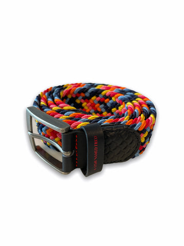 A fish named Fred braided elastic belt multicolours 9895
