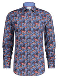 A fish named Fred shirt coral navy red 23.01.007